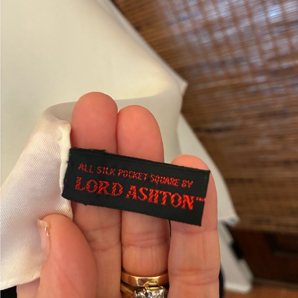 Vintage Italian 100% Silk Scarf Bundle Red Print & White 17x17” old money c12 - Picture 8 of 8